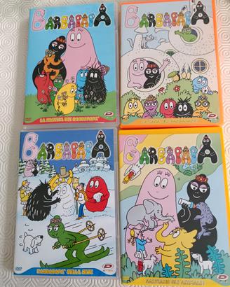 4 DVD cartoni animati serie Barbapapà 