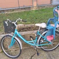 bicicletta con seggiolino 