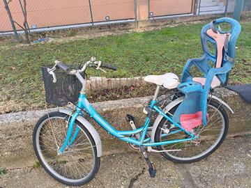 bicicletta con seggiolino 