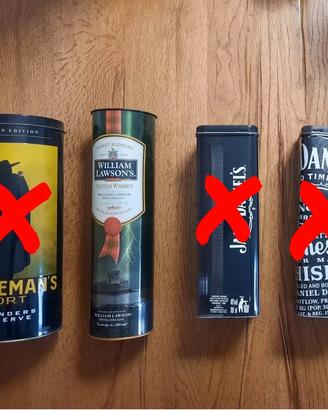 10 Scatole di Latta per liquori