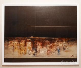 G. Cappelli - paesaggio urbano notturno 50x40