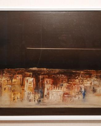 G. Cappelli - paesaggio urbano notturno 50x40