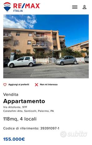 REMAX - Via Altofonte, posto auto coperto