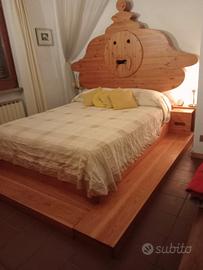 Mario Ceroli letto"Bocca della verita"