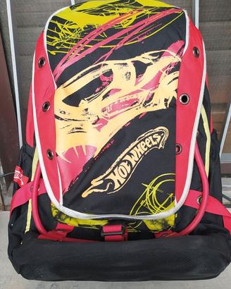 zainetto per scuola Hot Weels + orologio
