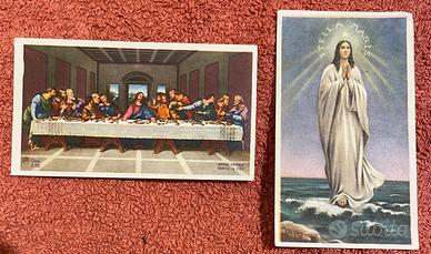 Lotto due santini vintage