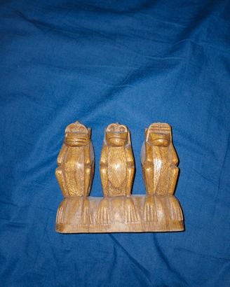 arredamento etnico tre scimmie 