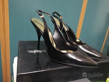 Sebastian Milano Slingback donna 37,5 vernice nera