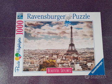 Puzzle 1000 pezzi della Ravensburger,vista Parigi