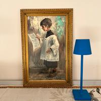 Quadro dipinto con cornice