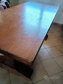 Tavolo in legno massello arte povera