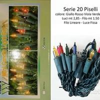 Luci Natale 2 Serie 20 Piselli MultiColor incand