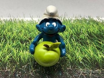 Puffo con Mela Verde Schleich 1982 cod 20160