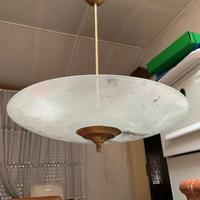 Lampadario in vetro mid century anni 50