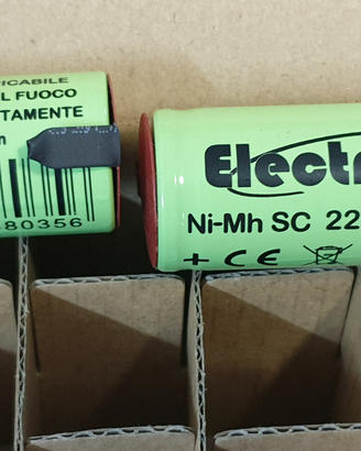 4pz BATTERIA RICARICABILE NI-MH SC 1,2V 2200mAh CO