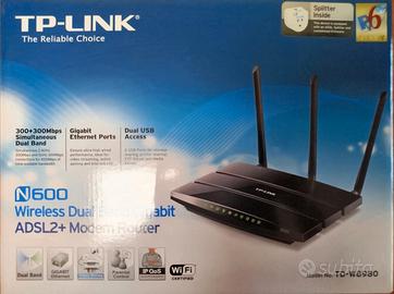 TP-LINK N600 MODEM ROUTER ADSL2+ TD-W8980