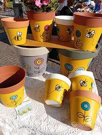 vasi/portavasi  dipinti a mano