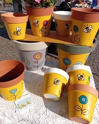 vasi/portavasi  dipinti a mano