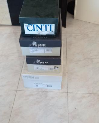 3 paia di scarpe Geox + 1 paio Cinti da uomo.