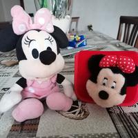 lotto borsetta e peluche Minnie Disney