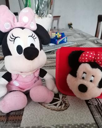 lotto borsetta e peluche Minnie Disney