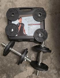 manubri domyos da 10 kg valigetta