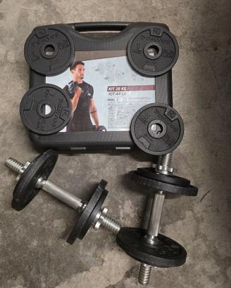 manubri domyos da 10 kg valigetta