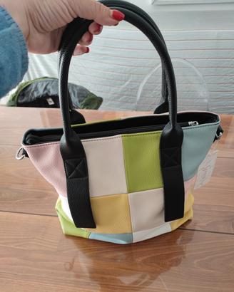 Borsa patchwork in ecopelle nuova!