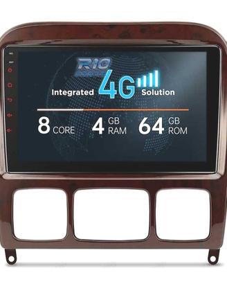 RADIO GPS ANDROID 10 PER MERCEDES CLASSE S W220 98