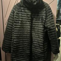 Giacca double-face pelliccia/piumino