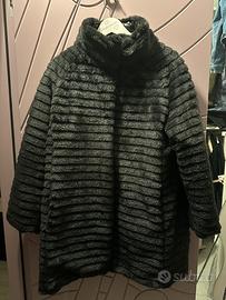 Giacca double-face pelliccia/piumino