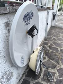 PARABOLA + DECODER E PICCOLA TV