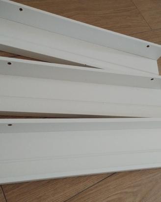 3 mensole bianche  Mosslanda Ikea di 55 cm