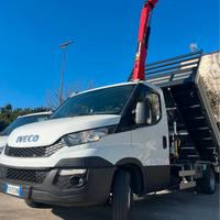 Iveco daily 35 c 15 ribaltabile e gru