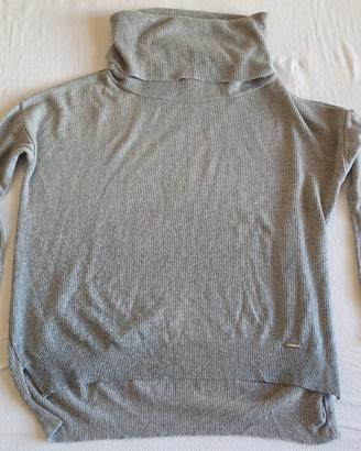 maglia Liu-Jo dolcevita grigia con sfumature blu t