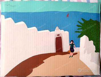 Quadro di Simone Piazzesi - LUNEDÌ MATTINA IN GREC