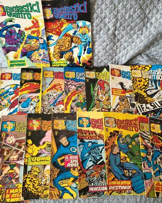 lotto 18 fumetti fantastici quattro corno  201-244