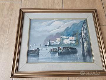 Quadro barche pittore Maietta