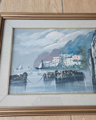 Quadro barche pittore Maietta