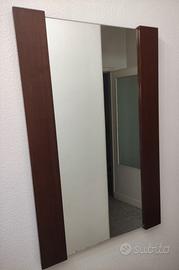 Specchio in legno noce 52x82