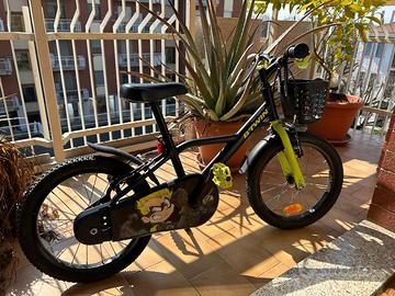 Bici Btwin 500 dark Hero 16 pollici bambini 4 a 6