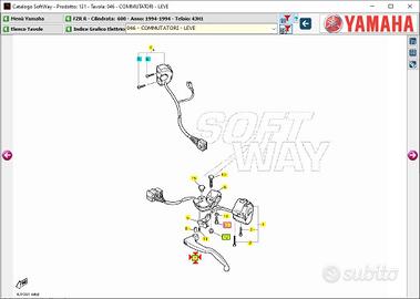 Leva frizione Yamaha FZR R 600 3LN839120000
