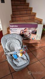Sdraietta dondolo Inglesina Lounge grigia 