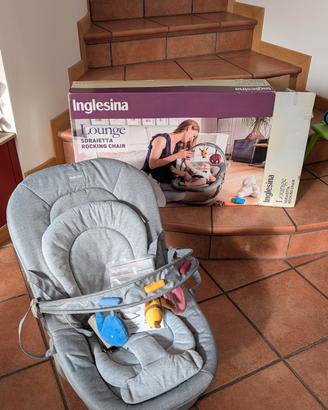 Sdraietta dondolo Inglesina Lounge grigia 