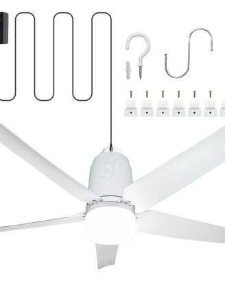 Ventilatore Soffitto Esterno  Luce Telecomando