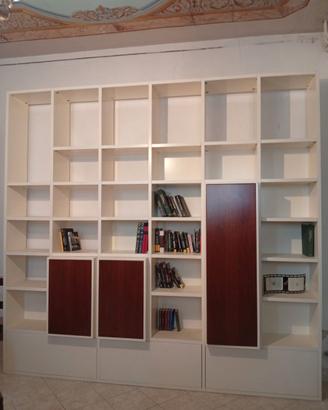Libreria laccata bianco