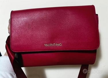 Borsa Valentino, fucsia scuro, nuova+tracolla