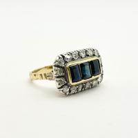 Anello oro18 kt vintage diamanti