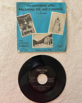 Vinile raro 45 giri Invocazione Madonna Canneto