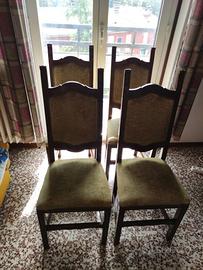 Set di 4 sedie antiche restaurate